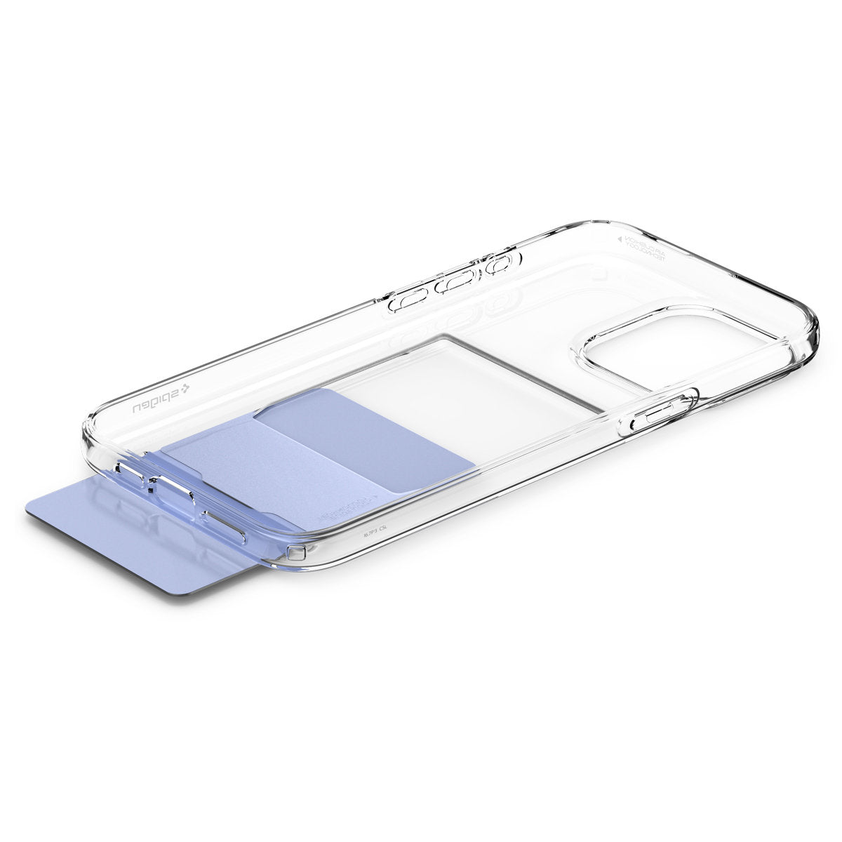 Spigen iPhone 15 Pro Max Crystal Slot Θήκη Σιλικόνης με Υποδοχή για Κάρτα - Crystal Clear