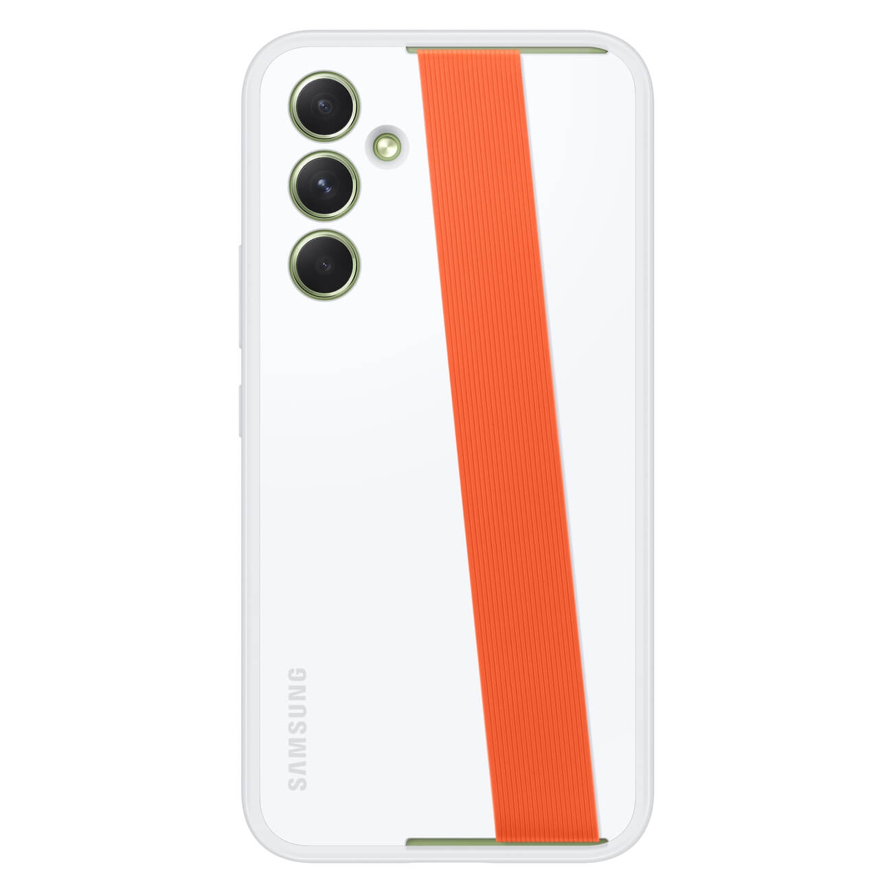 Samsung Haze Grip Samsung Galaxy A54 5G Θήκη Σιλικόνης με Αποσπώμενο Ιμάντα - White - EF-XA546CWEGWW