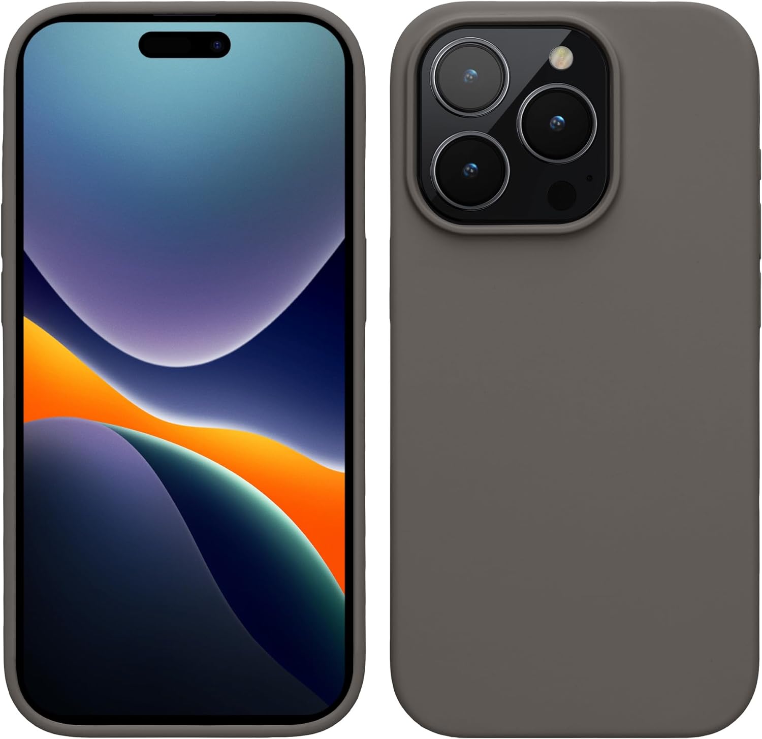 KW iPhone 15 Pro Max Θήκη Σιλικόνης Rubberized TPU - Stone Dust - 61956.155