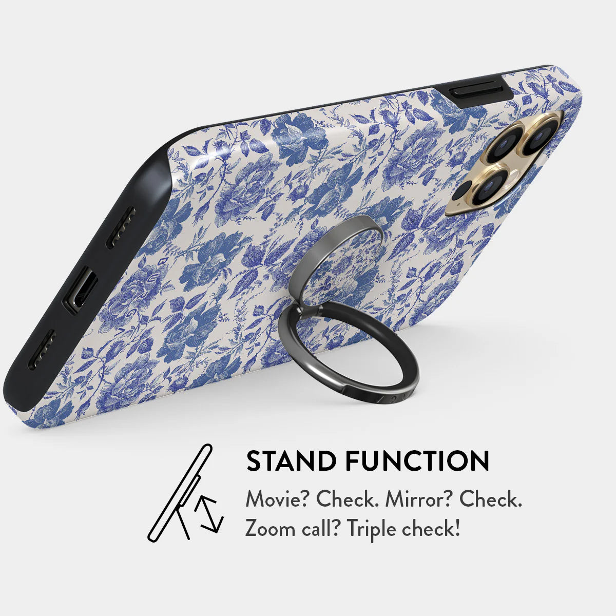 Burga Ring Holder - Δαχτυλίδι Συγκράτησης Κινητού - Βάση Στήριξης - Gunmetal - Garden Stories