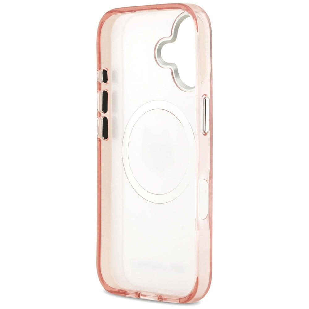 Karl Lagerfeld iPhone 17 - IML Choupette Head Logo MagSafe - Σκληρή Θήκη με Πλαίσιο Σιλικόνης - Pink - KLHMP17SHMKBCHOP
