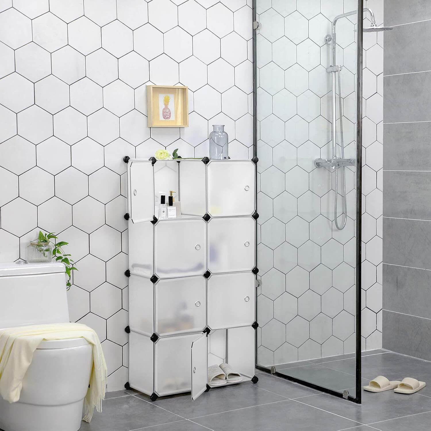 Songmics Σύστημα Αποθήκευσης με 9 Ράφια - White - LPC116WS