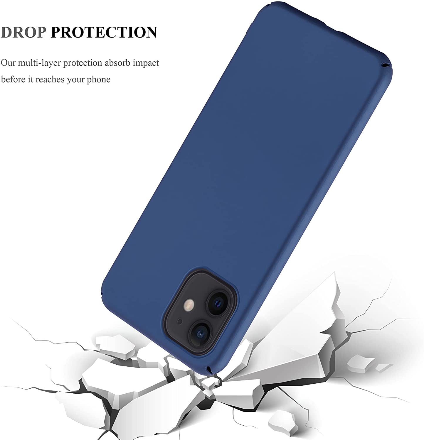Cadorabo iPhone 12 Pro Max Ματ Σκληρή Θήκη - Metallic Blue
