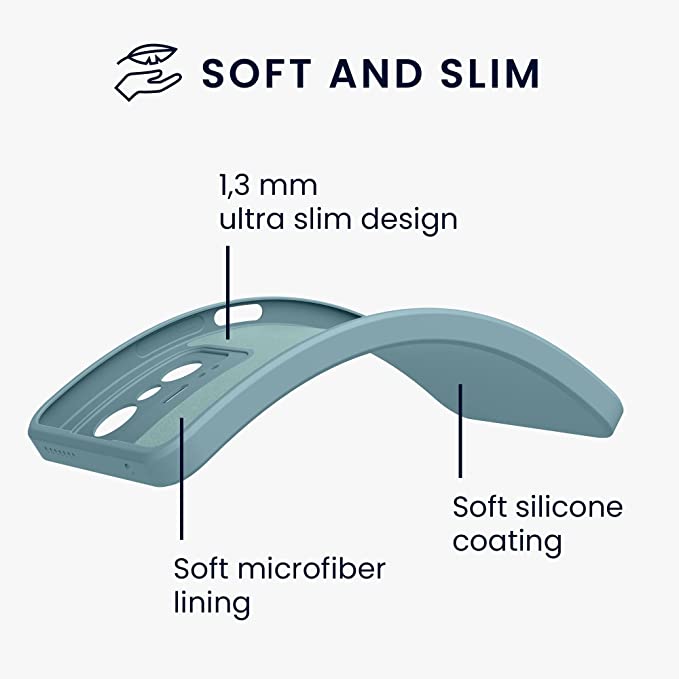 KW Xiaomi 11T / 11T Pro Θήκη Σιλικόνης Rubberized TPU - Arctic Blue - 56573.207