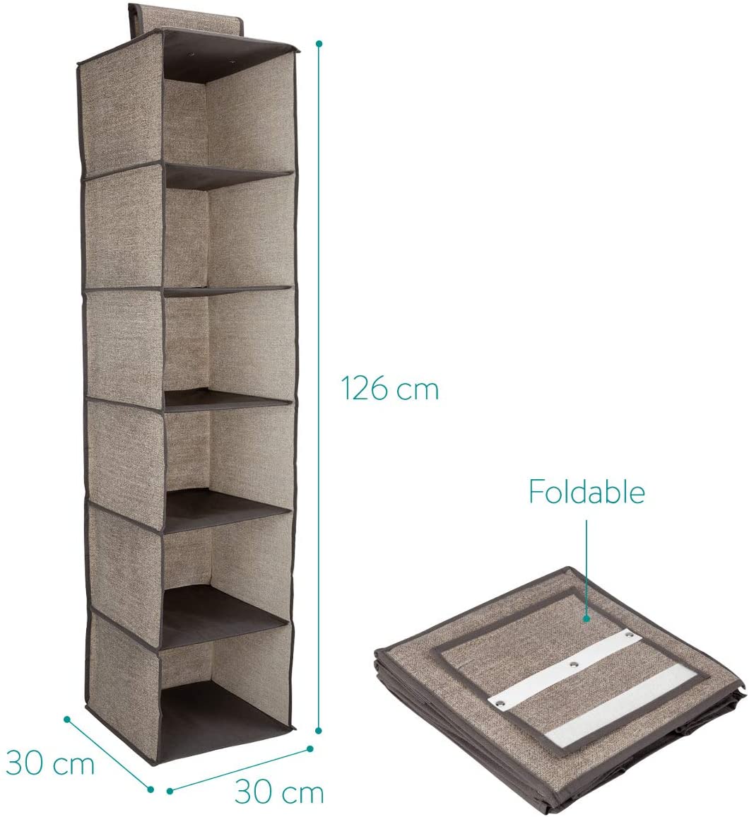 Navaris Πτυσσόμενη Ραφιέρα Ρούχων Set of 2 - Brown - 46267.05.2