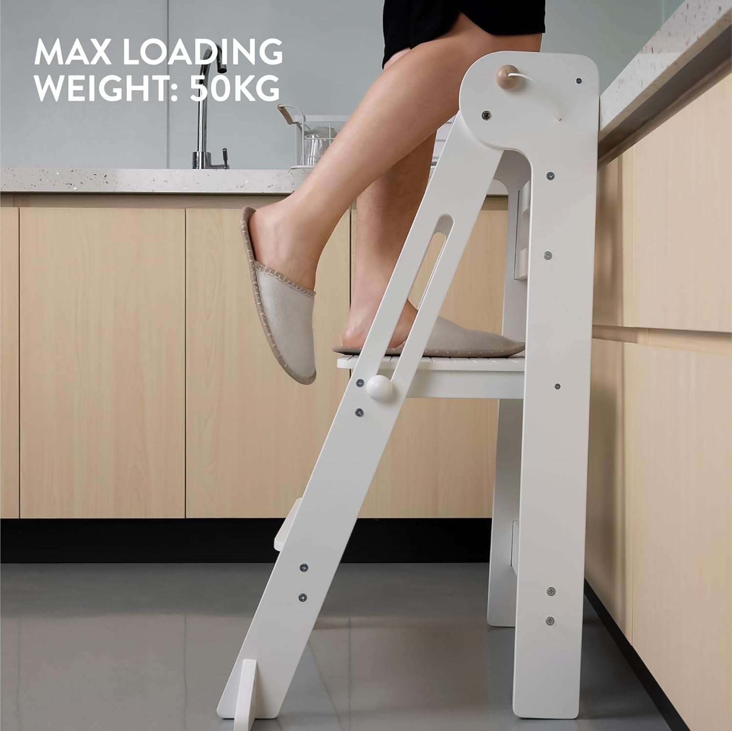 Navaris Πτυσσόμενος Πύργος Εκμάθησης - White