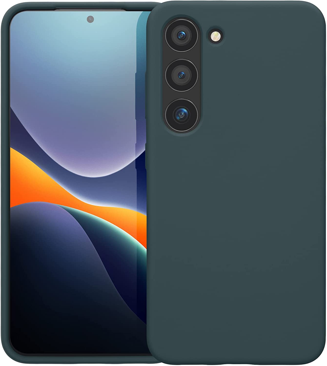 KW Samsung Galaxy S23 Θήκη Σιλικόνης Rubberized TPU - Dark Slate - 60273.202