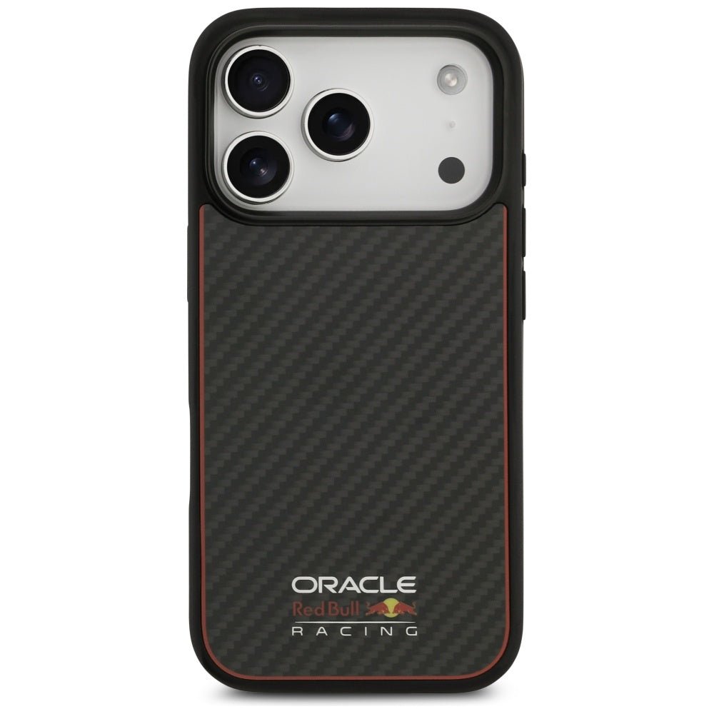 Red Bull iPhone 17 Pro - Kevlar Logo Matt MagSafe - Σκληρή Θήκη με Πλαίσιο Σιλικόνης - Black - RBHMP17L24CFOSK