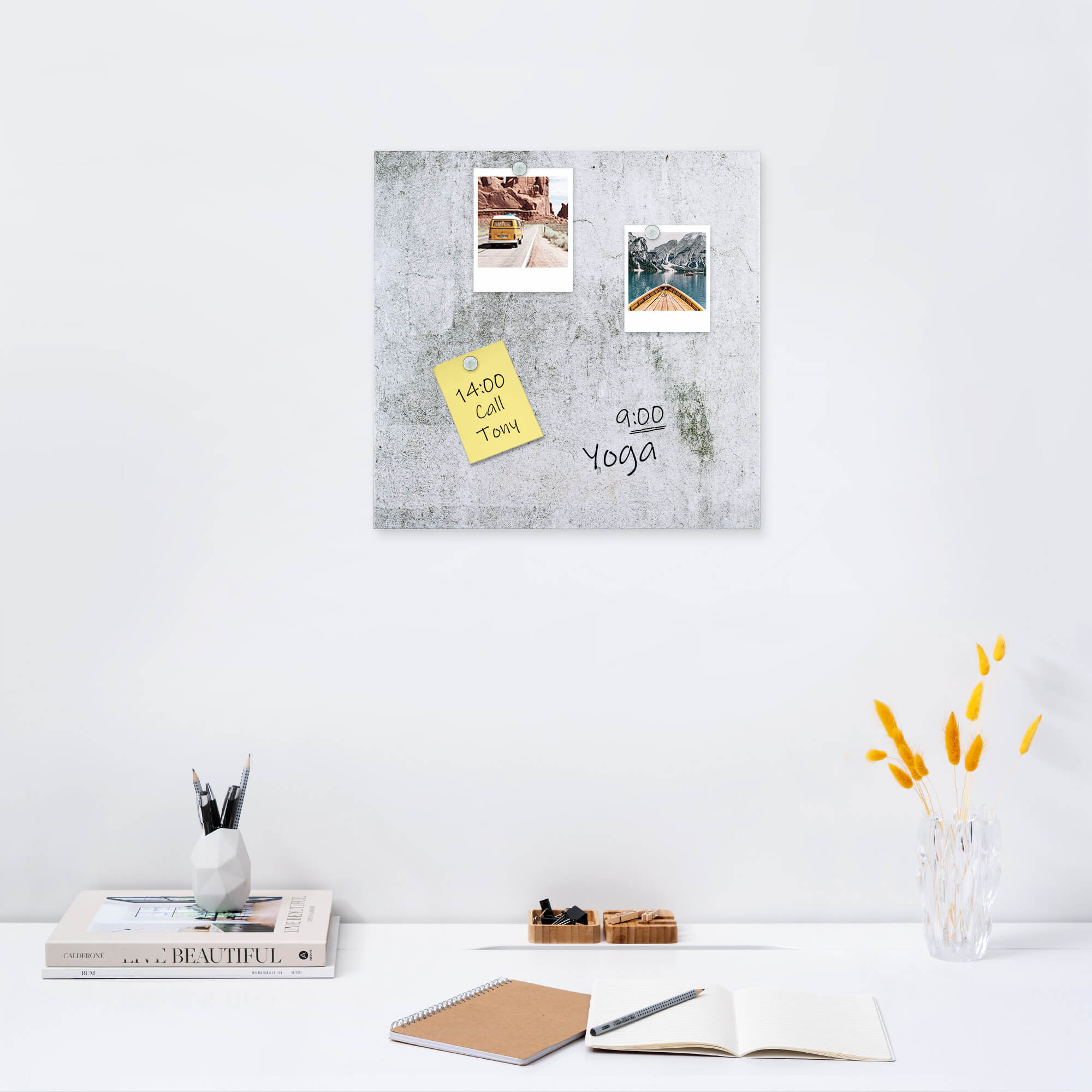 Navaris Μαγνητικός Πίνακας - Design Concrete - 40 x 40cm - 57021.01