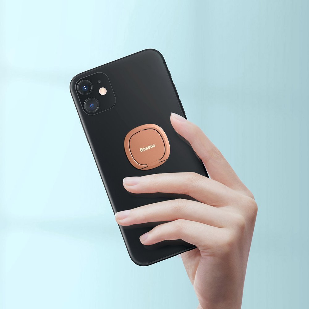 Baseus Invisible Ultra - Thin Ring Holder - Δαχτυλίδι Συγκράτησης Κινητού / Tablet - Βάση Στήριξης - Rose Gold - SUYB - 0R
