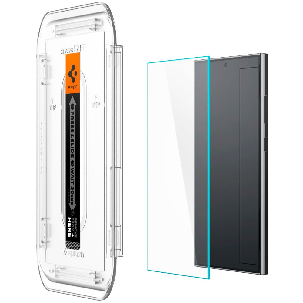 Spigen Samsung Galaxy S24 Ultra Glas.TR EZ Fit 0.2mm 2.5D 9H Tempered Glass Αντιχαρακτικό Γυαλί Οθόνης - 2 Τεμάχια - Clear - AGL07495