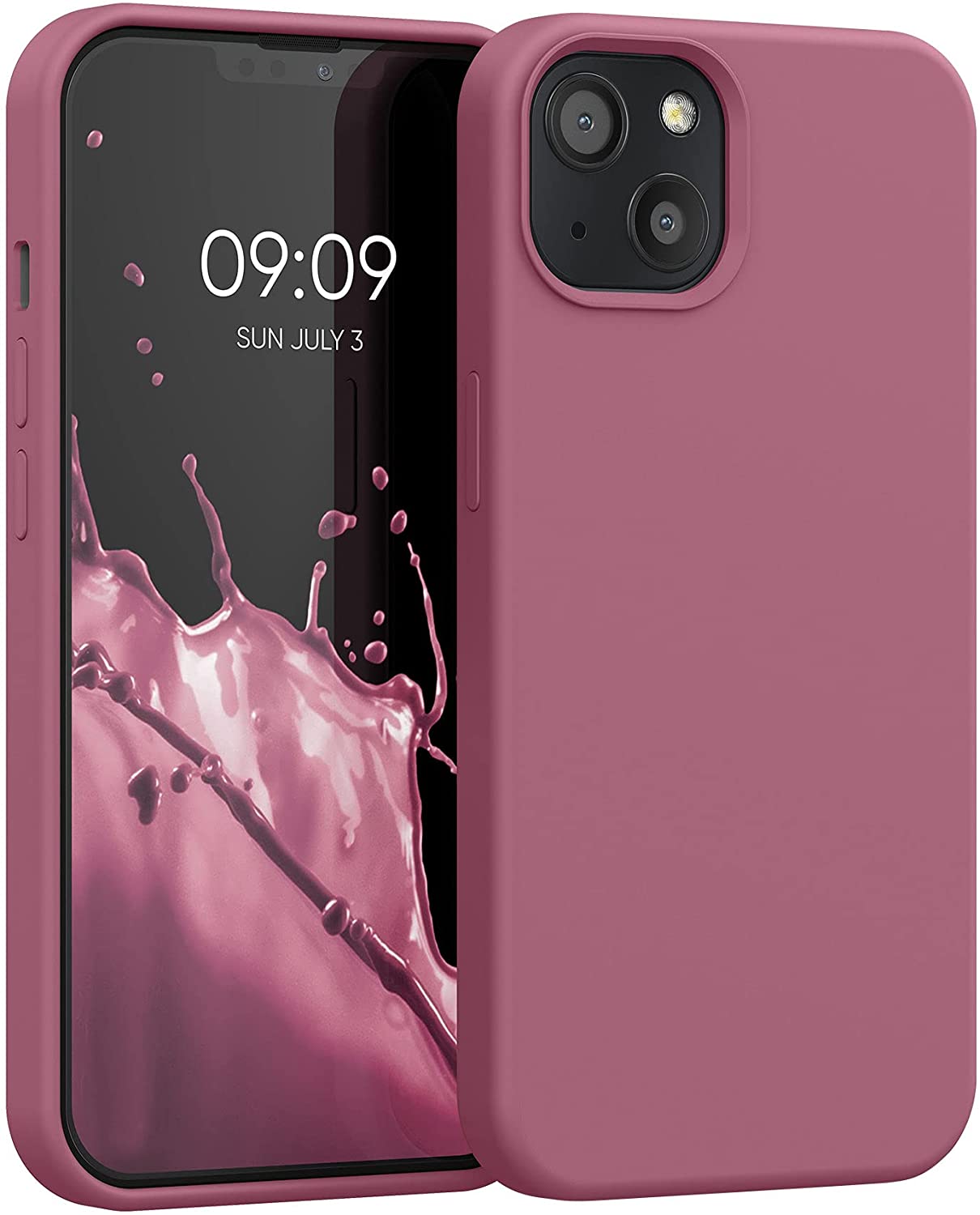 KW iPhone 13 Θήκη Σιλικόνης Rubberized TPU - Deep Rusty Rose - 55878.167