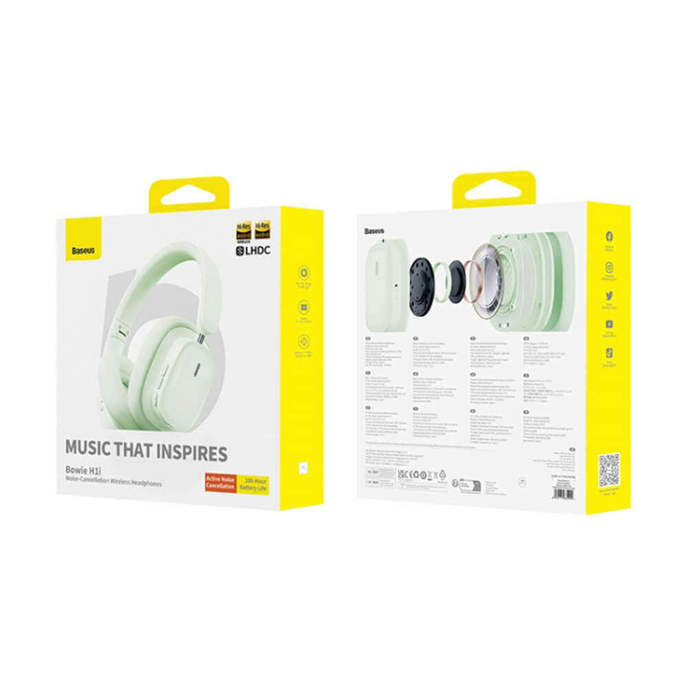 Baseus Bowie H1i Ασύρματα Ακουστικά - Bluetooth 5.3 - Natural Green