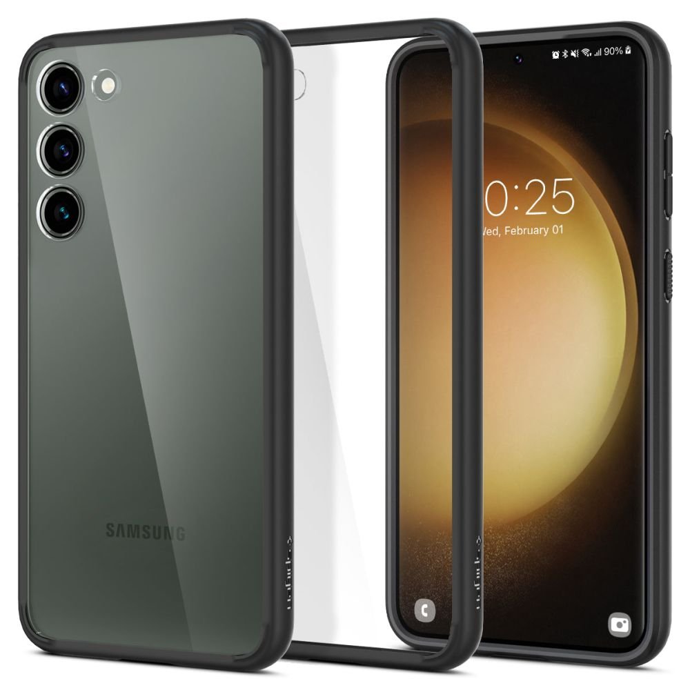 Spigen Samsung Galaxy S23 Σκληρή Θήκη με Πλαίσιο Σιλικόνης Ultra Hybrid - Matte Black