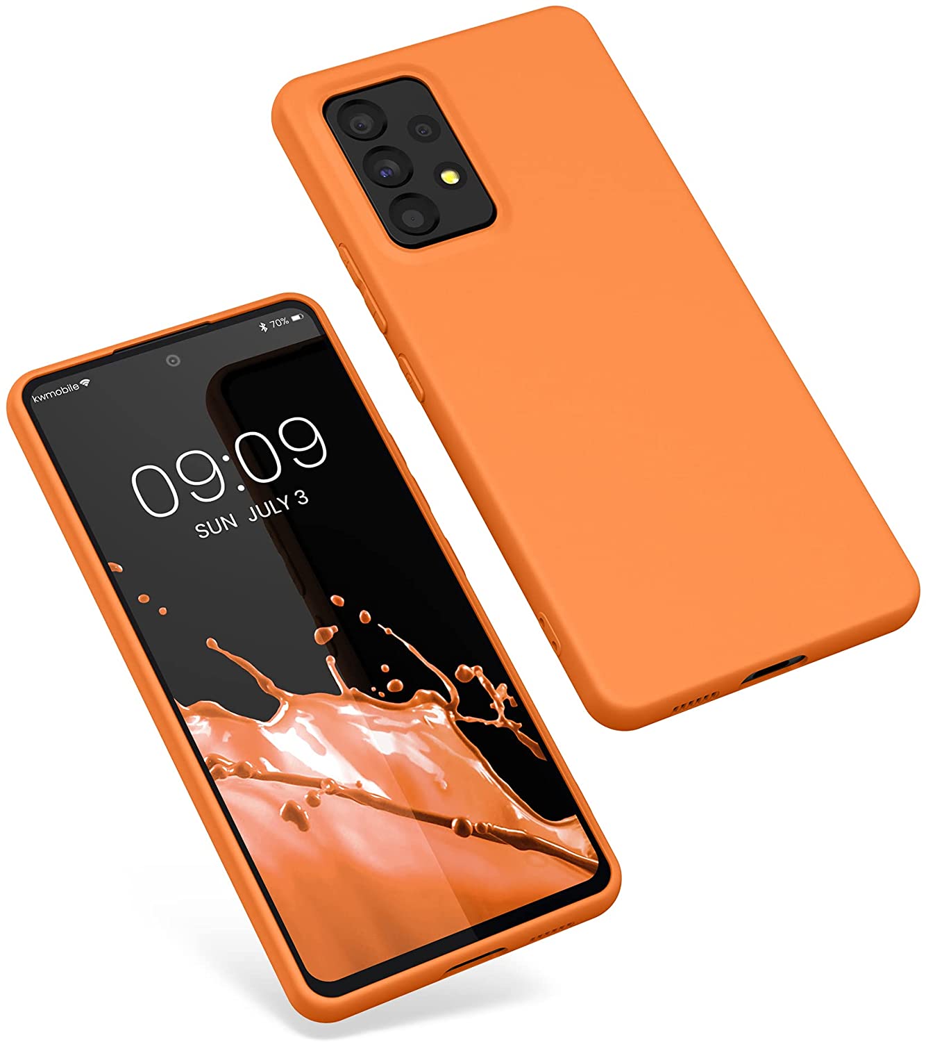KW Samsung Galaxy A53 5G Θήκη Σιλικόνης TPU - Fruity Orange - 57808.150