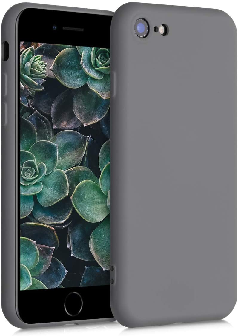 KW iPhone SE 2022 / SE 2020 / 7 / 8 Θήκη Σιλικόνης Rubberized TPU - Titanium Grey - 49979.155