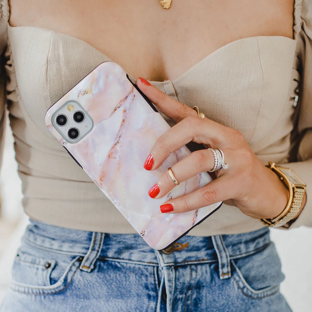 Burga iPhone 16 Fashion Tough MagSafe Σκληρή Θήκη με MagSafe - Morning Sunshine