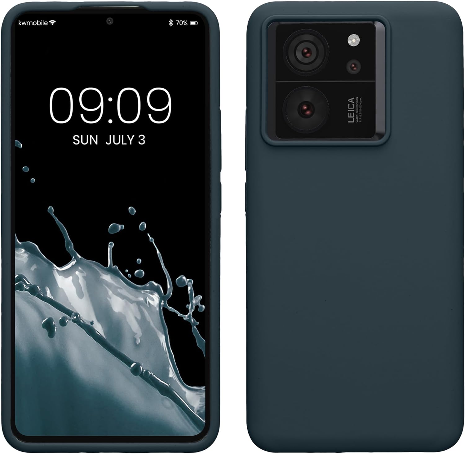 KW Xiaomi 13T / 13T Pro Rubberized TPU Θήκη Σιλικόνης - Dark Slate