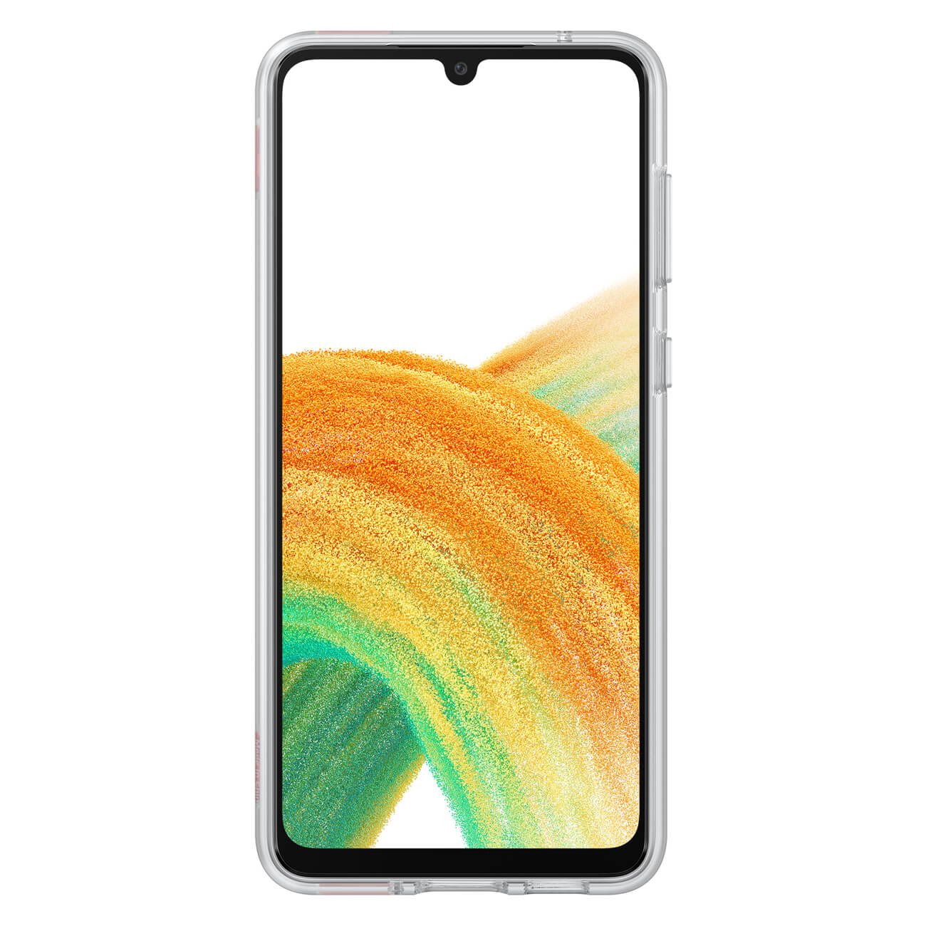 Samsung Slim Strap Cover Samsung Galaxy A33 5G Σκληρή Θήκη με Πλαίσιο Σιλικόνης - Διάφανη - EF - XA336CTEGWW