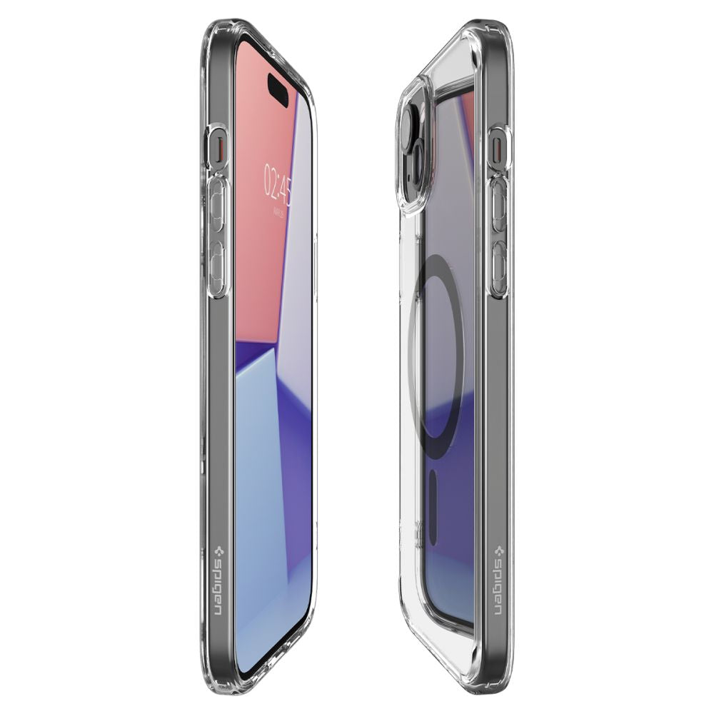 Spigen iPhone 15 Ultra Hybrid Mag Σκληρή Θήκη με Πλαίσιο Σιλικόνης Και MagSafe - Graphite