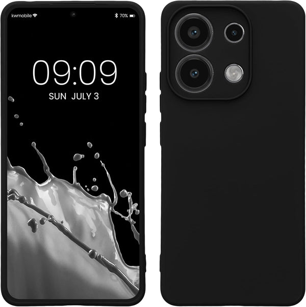 KW Xiaomi Redmi Note 13 4G λεπτή Θήκη Σιλικόνης Rubberized TPU - Black