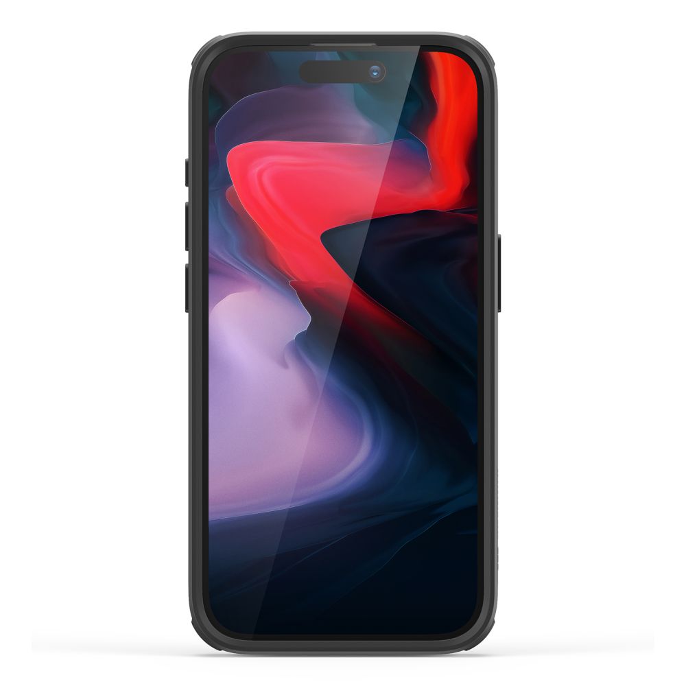 ESR iPhone 15 Pro Max Classic Kickstand Halolock MagSafe Σκληρή Θήκη με Πλαίσιο Σιλικόνης και Stand - Διάφανη / Black