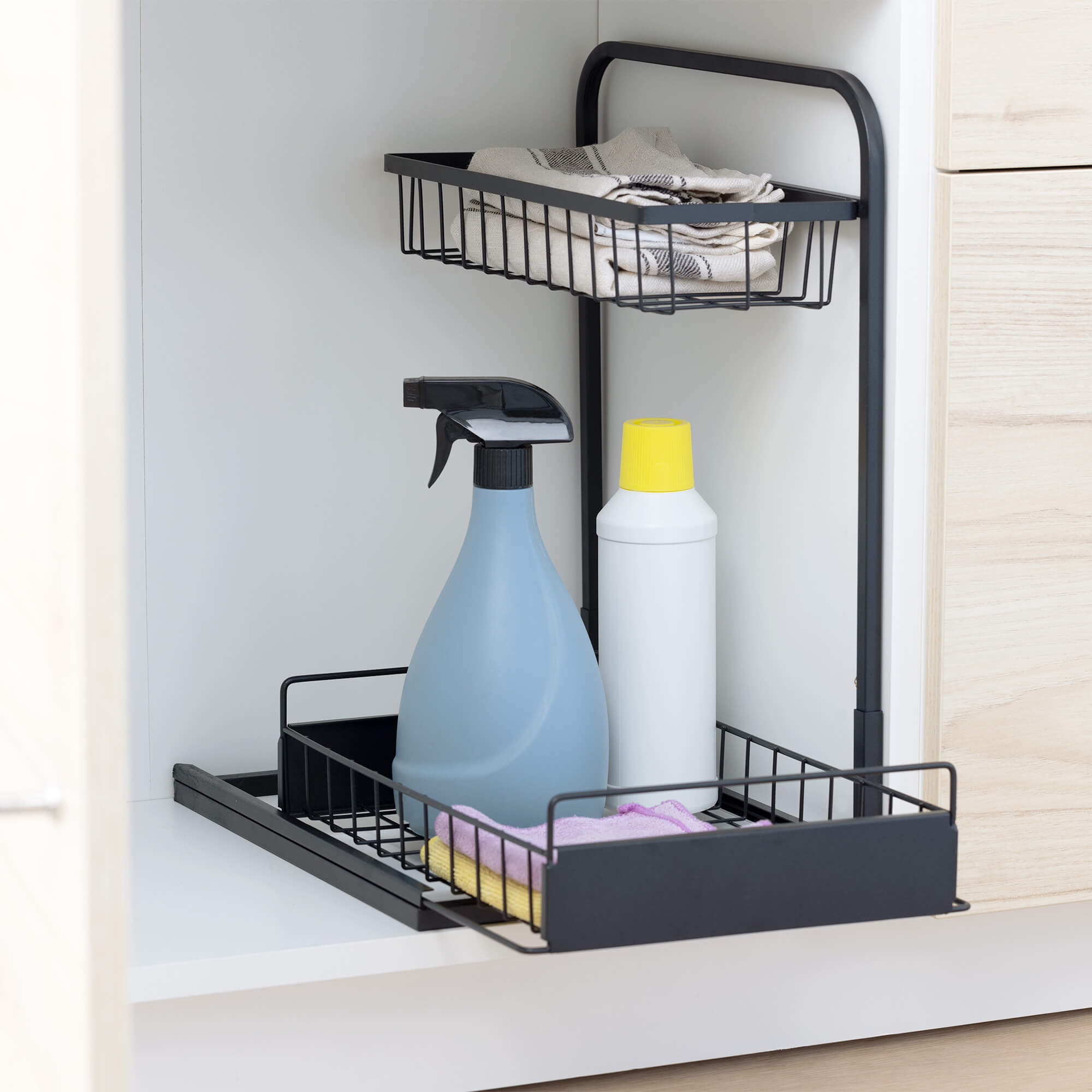 Navaris Μεταλλικό Ράφι με Συρτάρι - Black - 56667.01