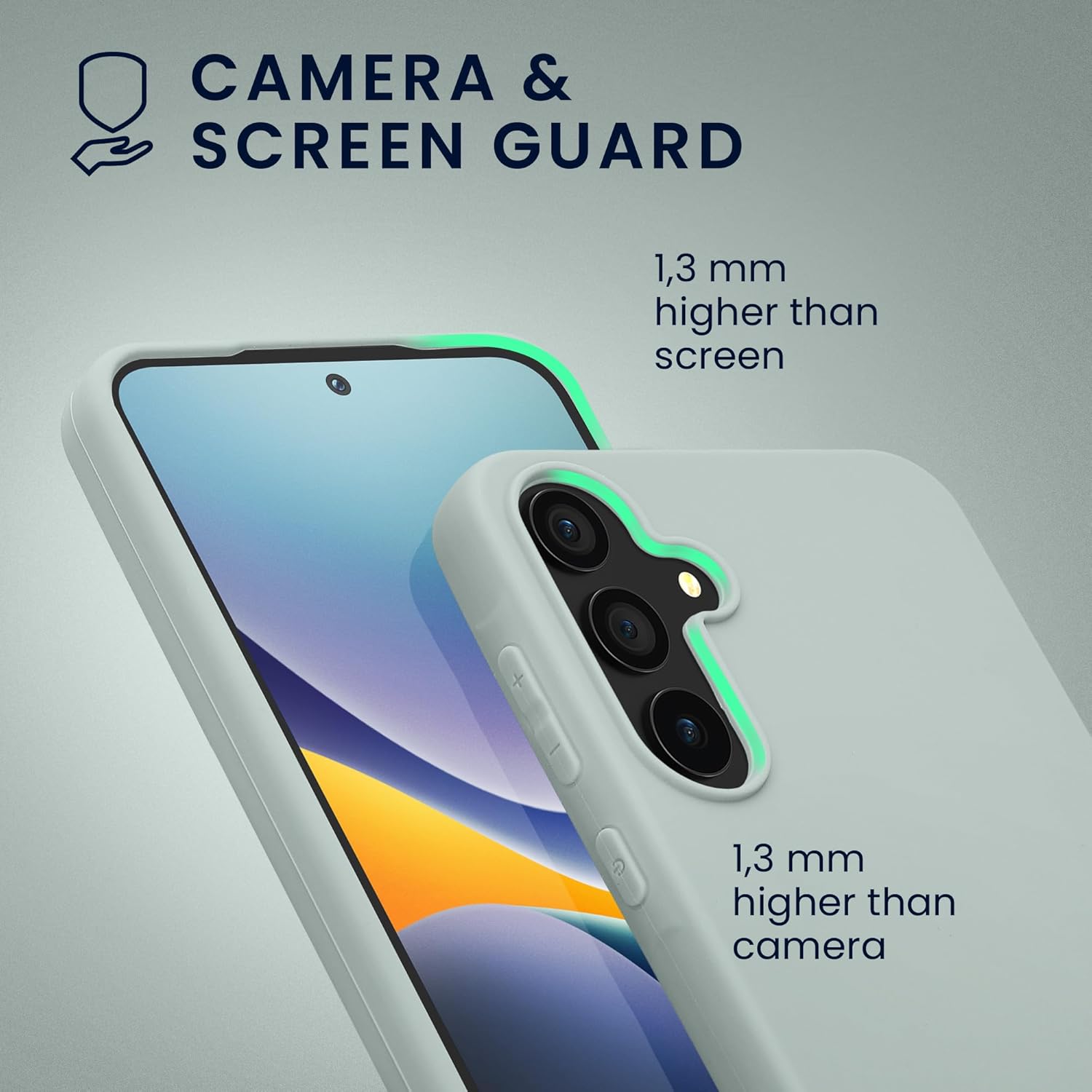 KW Samsung Galaxy A55 5G Λεπτή Θήκη Σιλικόνης TPU - Cool Mint