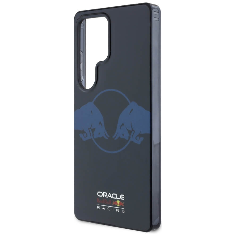 Red Bull Samsung Galaxy S25 Ultra - Two Bulls Logo - MagSafe Σκληρή Θήκη με Πλαίσιο Σιλικόνης - Navy - RBHMS25L24HIDBV