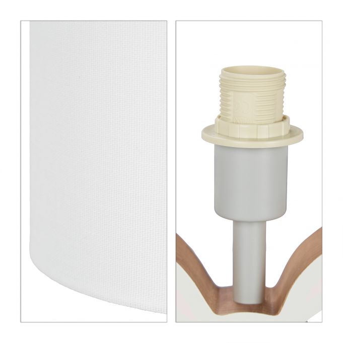 Relaxdays Παιδικό Φωτιστικό με Ξύλινη Βάση Λαγουδάκι - White - 4052025280468