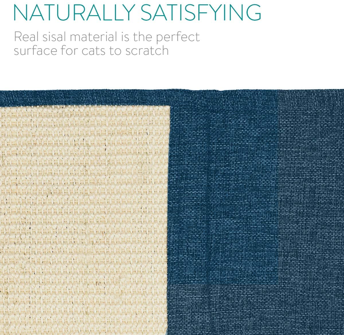 Navaris Cat Scratch Mats Sofa Shield Σετ με 2 Προστατευτικά Καναπέ από Γρατζουνιές Γάτας - 130 x 45 cm - Blue / White - 46354.04.17