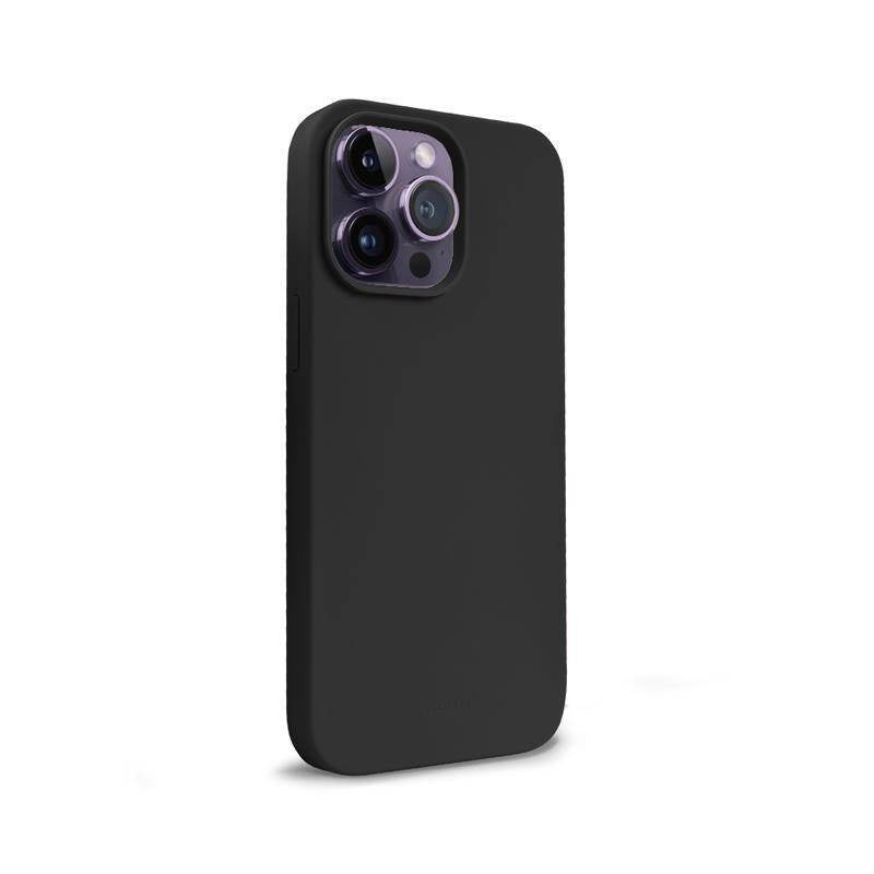 Crong iPhone 14 Pro Color Cover Θήκη Σιλικόνης - Black