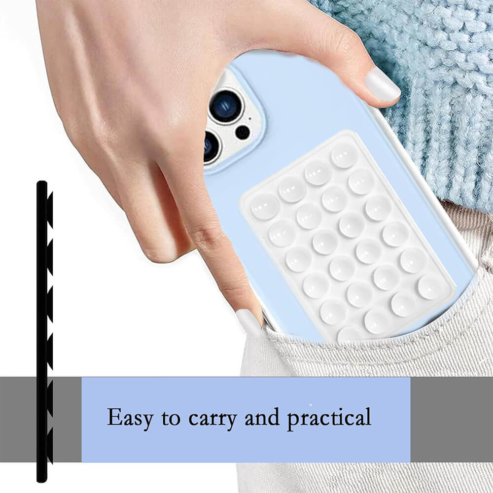 Techsuit Phone Holder Αξεσουάρ Στερέωσης Κινητού με Ενσωματωμένες Βεντούζες - White