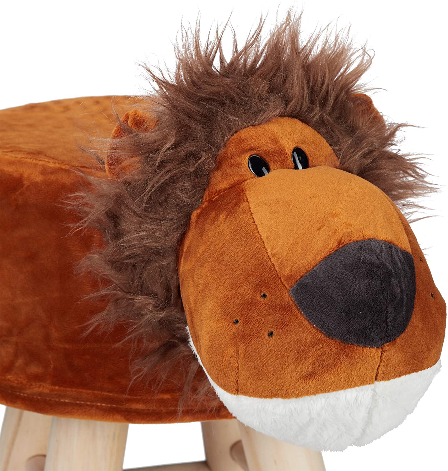 Relaxdays Παιδικό Σκαμπό Λιοντάρι - Brown