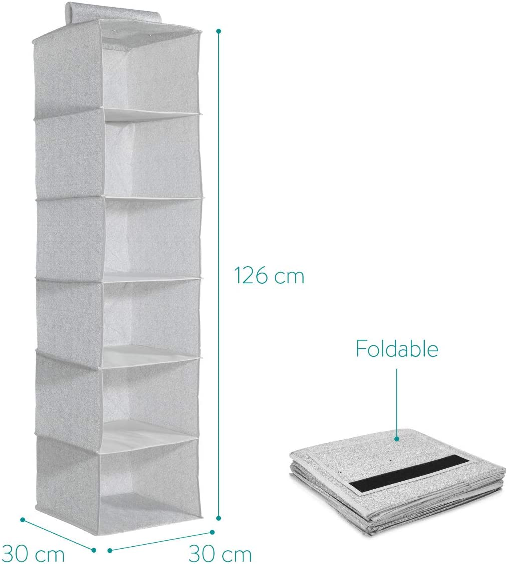 Navaris Πτυσσόμενη Ραφιέρα Ρούχων Set of 2 - Gray - 46267.22