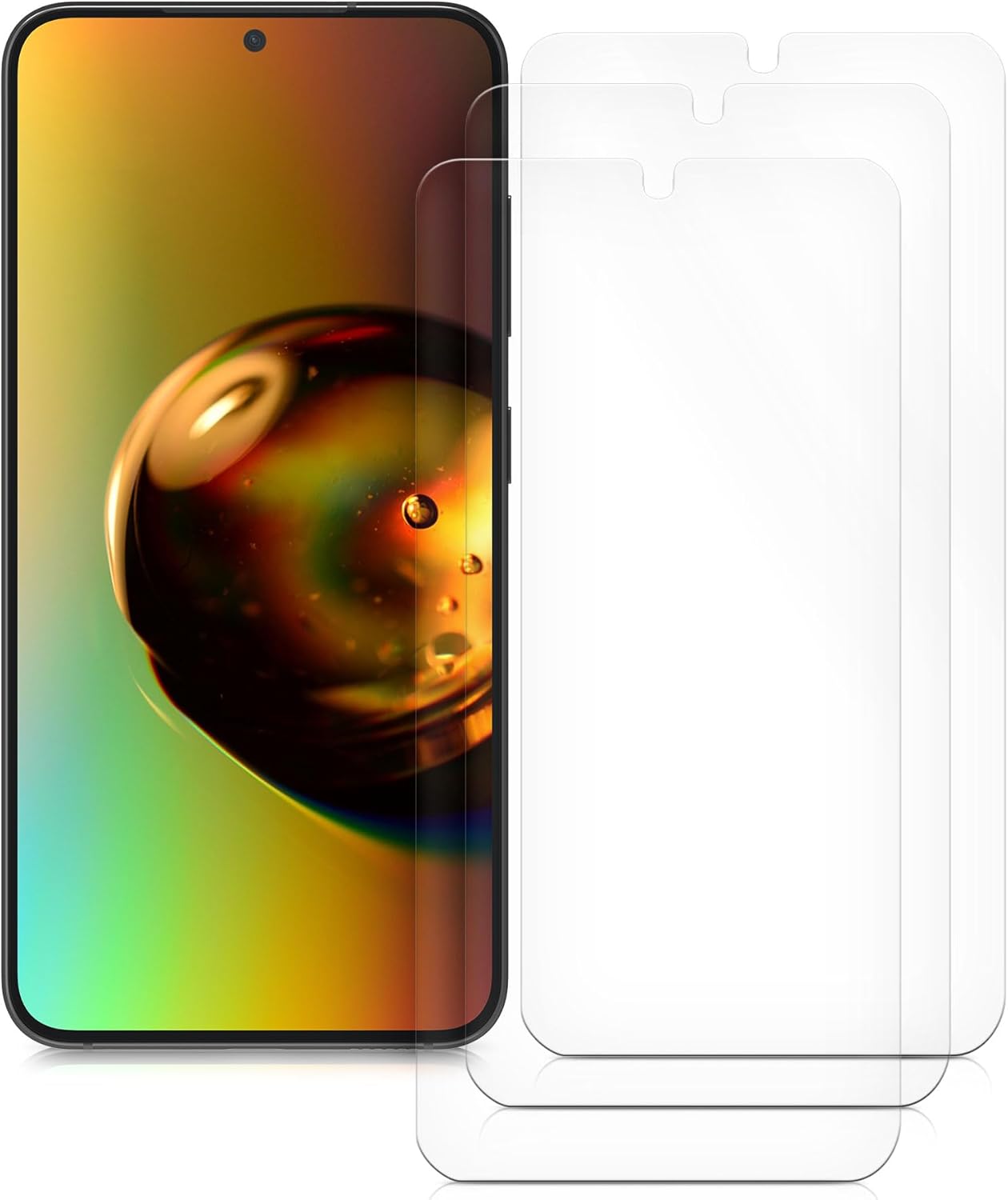 KW Samsung Galaxy S24 - Σετ με 3 Μεμβράνες Προστασίας Οθόνης - Διάφανες