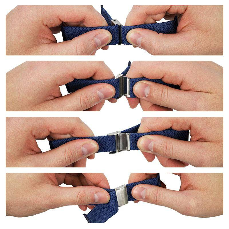 Crong Λουράκι Apple Watch 2/3/4/5/6/7/8/9/10/11 - SE (1/2/3) - 38/40/41/42mm Wave Band - Blue