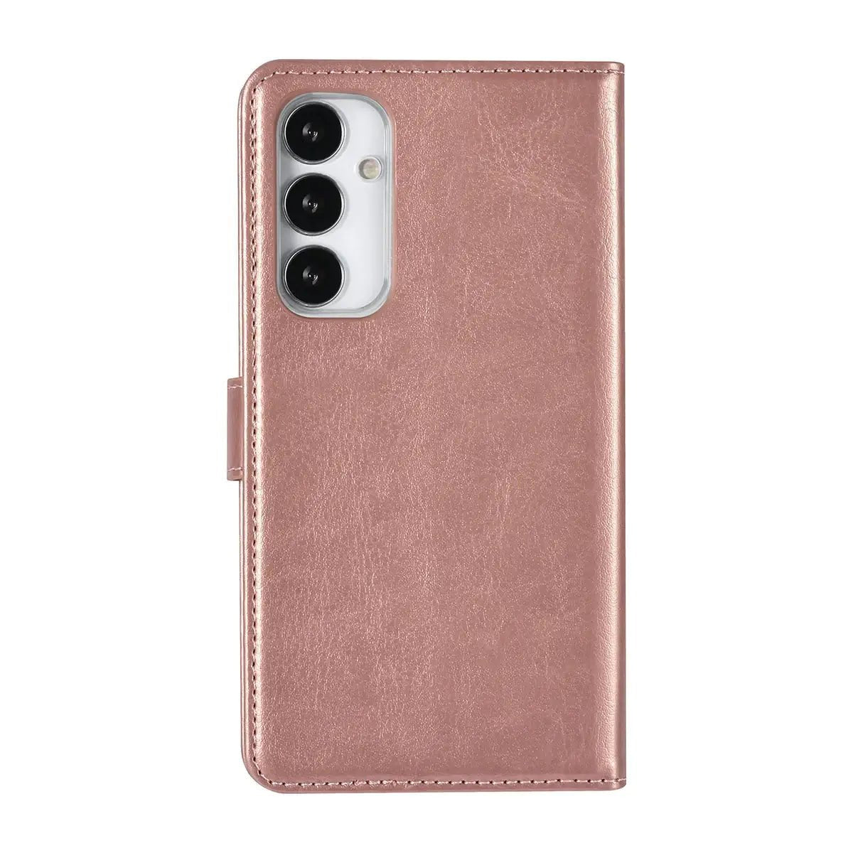 Tuniq Samsung Galaxy S23 FE - Θήκη Πορτοφόλι από Δερματίνη - Rose Gold
