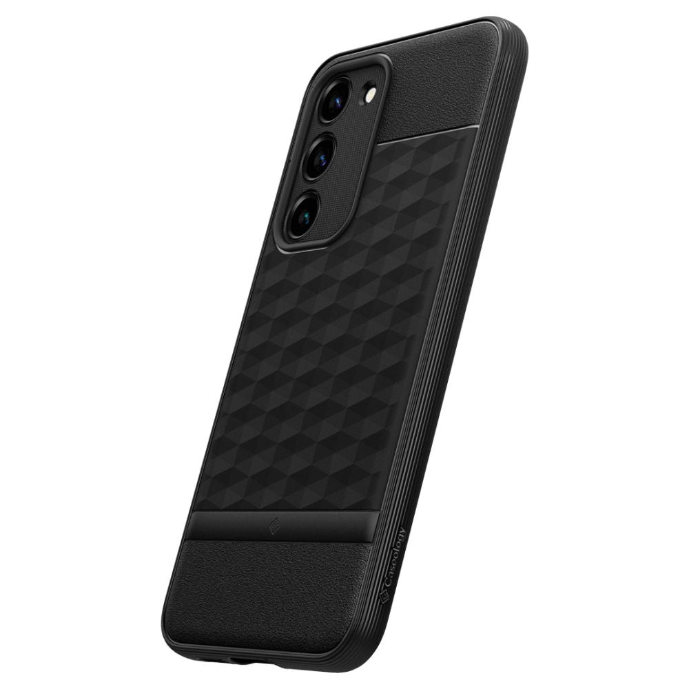 Caseology Samsung Galaxy S23+ Parallax Θήκη Σιλικόνης με Σκληρό Πλαίσιο - Matte Black