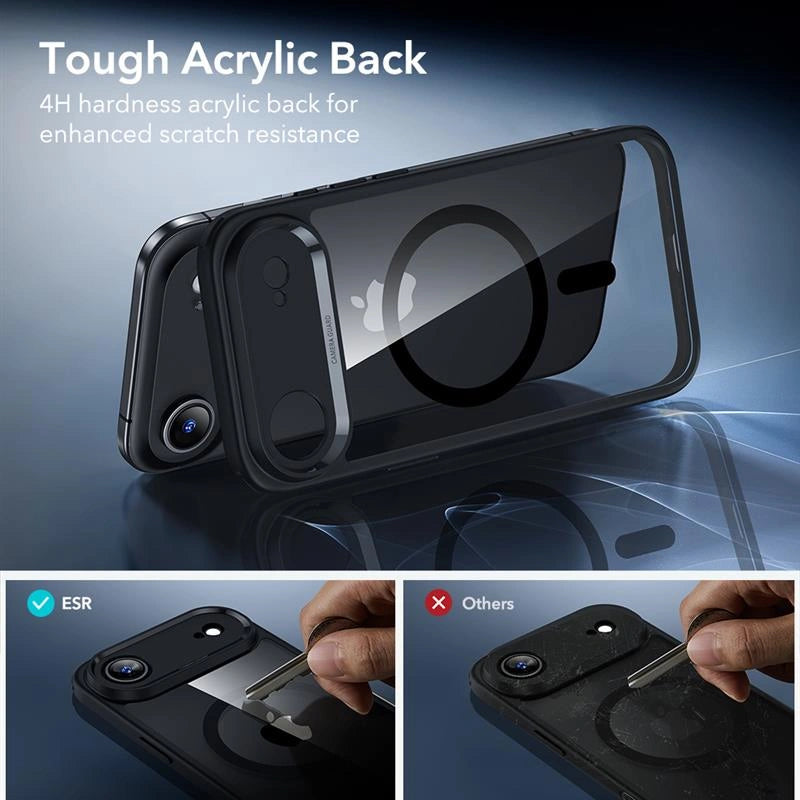 ESR iPhone Air - Σετ με Classic Hybrid MagSafe Σκληρή Θήκη με Πλαίσιο Σιλικόνης και Αντιχαρακτικό Γυαλί Οθόνης - Διάφανη / Black
