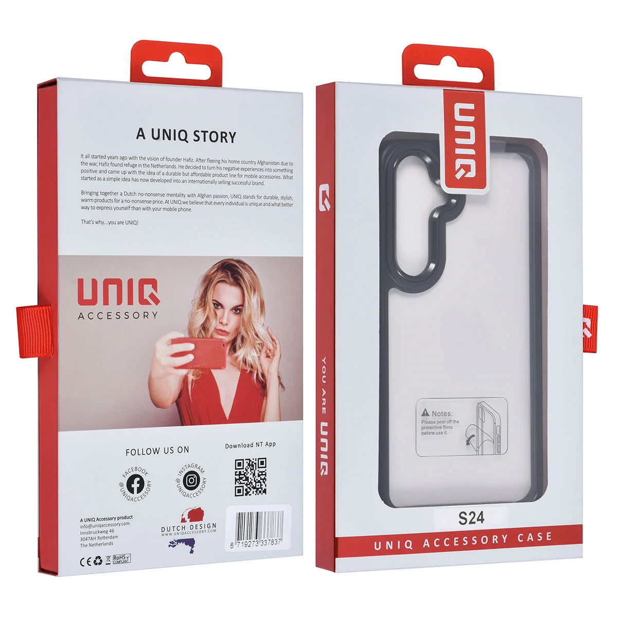 Tuniq Samsung Galaxy S24 - Σκληρή Θήκη με Πλαίσιο Σιλικόνης - Μαύρο / Διάφανο