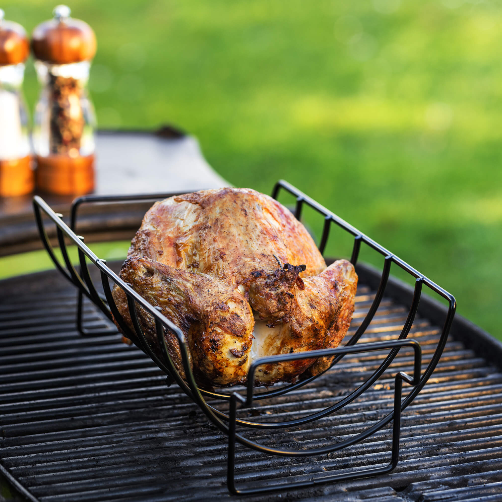 Navaris Σετ με 2 Αντικολλητικά Μεταλλικά Πλέγματα Ψησίματος με Πινέλο Σιλικόνης - Black - 54518.02