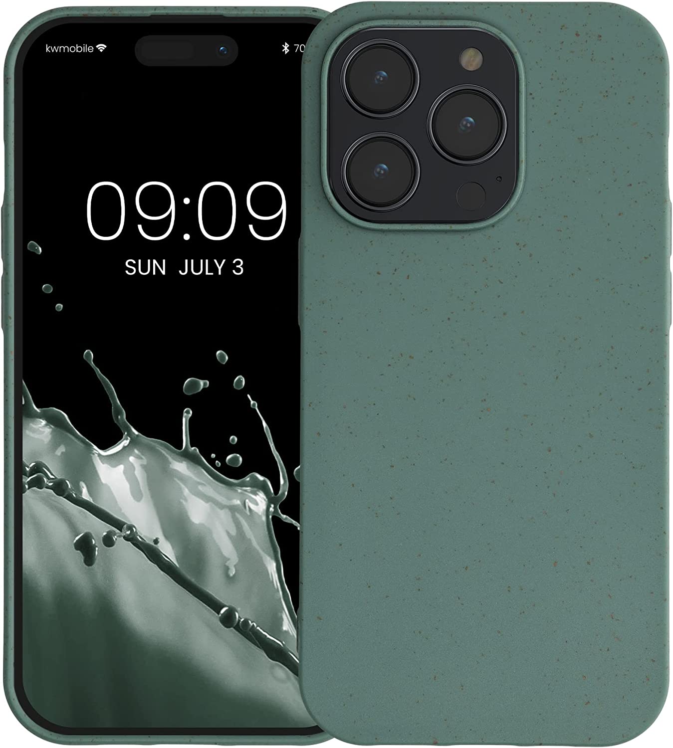 Kalibri iPhone 14 Pro Θήκη Σιλικόνης TPU με Ανακυκλώσιμο και Βιοδιασπώμενο Υλικό - Forest Green - 59219.166