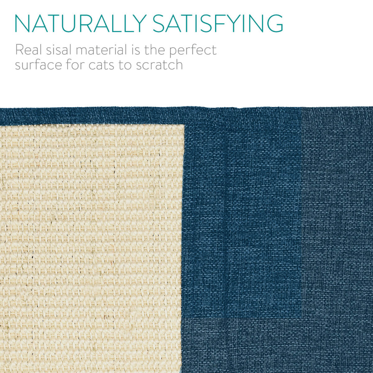 Navaris Cat Scratch Mat Sofa Shield - Προστατευτικό Καναπέ από Γρατζουνιές Γάτας - 130 x 45 cm - Blue - White - 45105.04.17