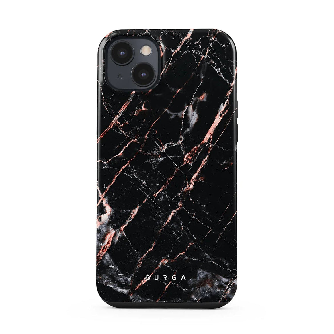 Burga iPhone 14 Fashion Tough Σκληρή Θήκη - Rose Gold Marble