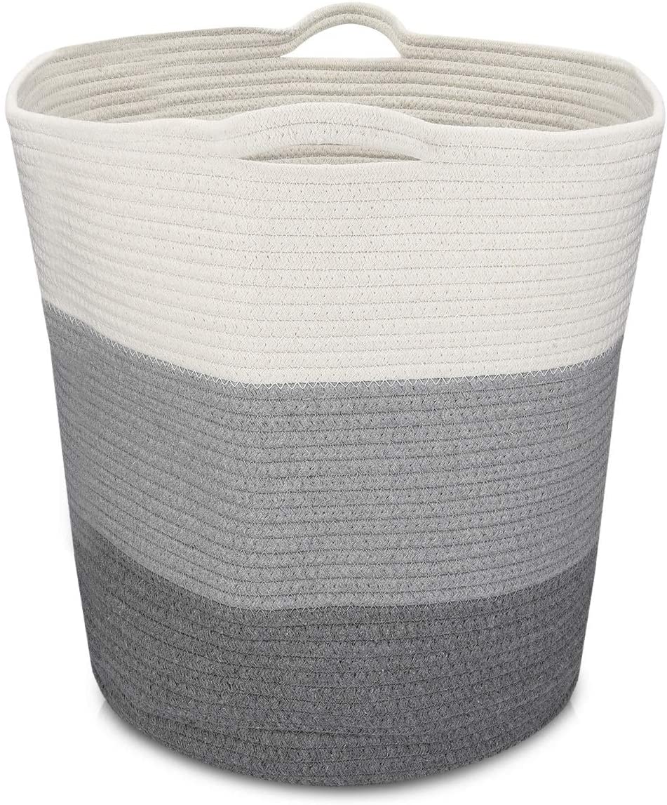 Navaris Cotton Rope Storage Basket Καλάθι Αποθήκευσης από Βαμβάκι - Sand - 50743.1