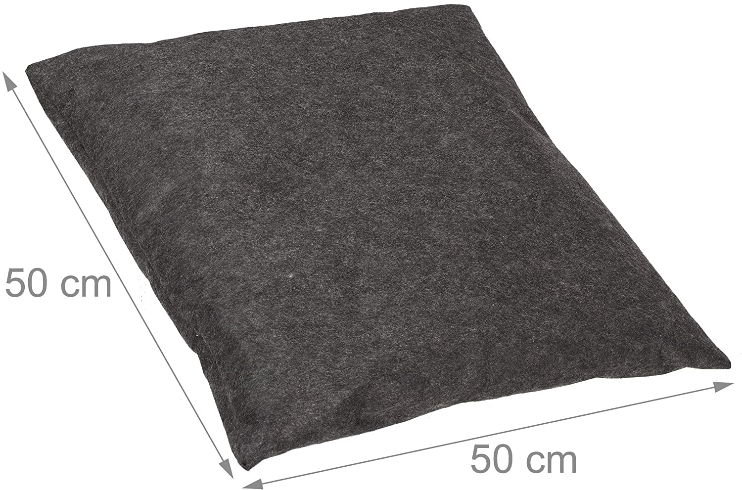 Relaxdays Σκηνή σε Στυλ Τeepee από Τσόχα για Γάτες και Σκύλους - 70,5 x 59,5 x 59 cm - Dark Grey - 4052025913519