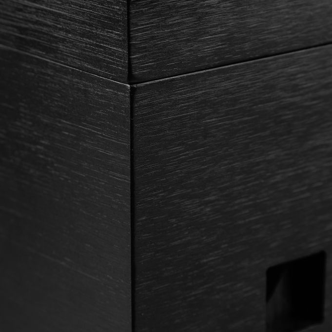 Relaxdays Κουτί Οργάνωσης Καλωδίων από Bamboo - Black - 4052025246723