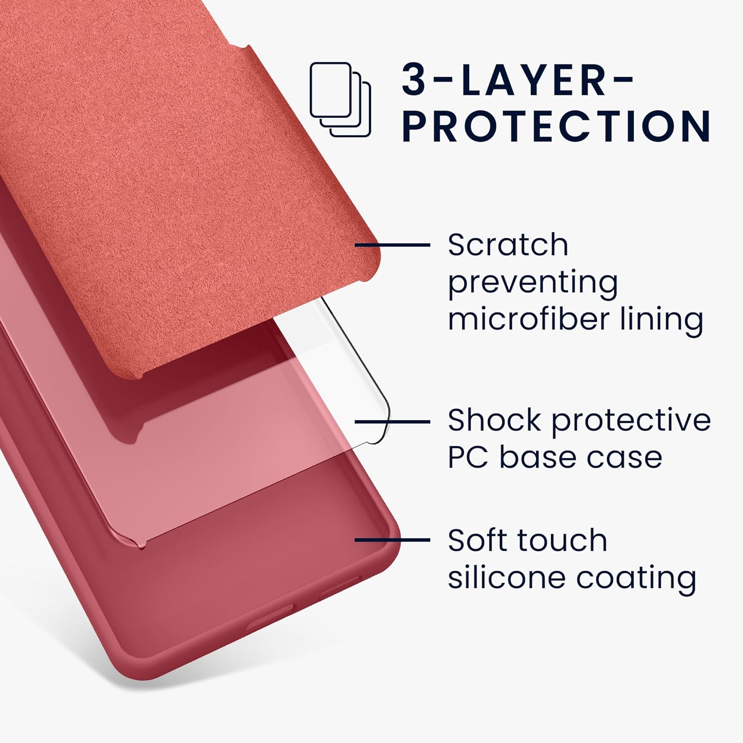 KW Samsung Galaxy S24 FE Θήκη Σιλικόνης Rubberized TPU - Dark Rose