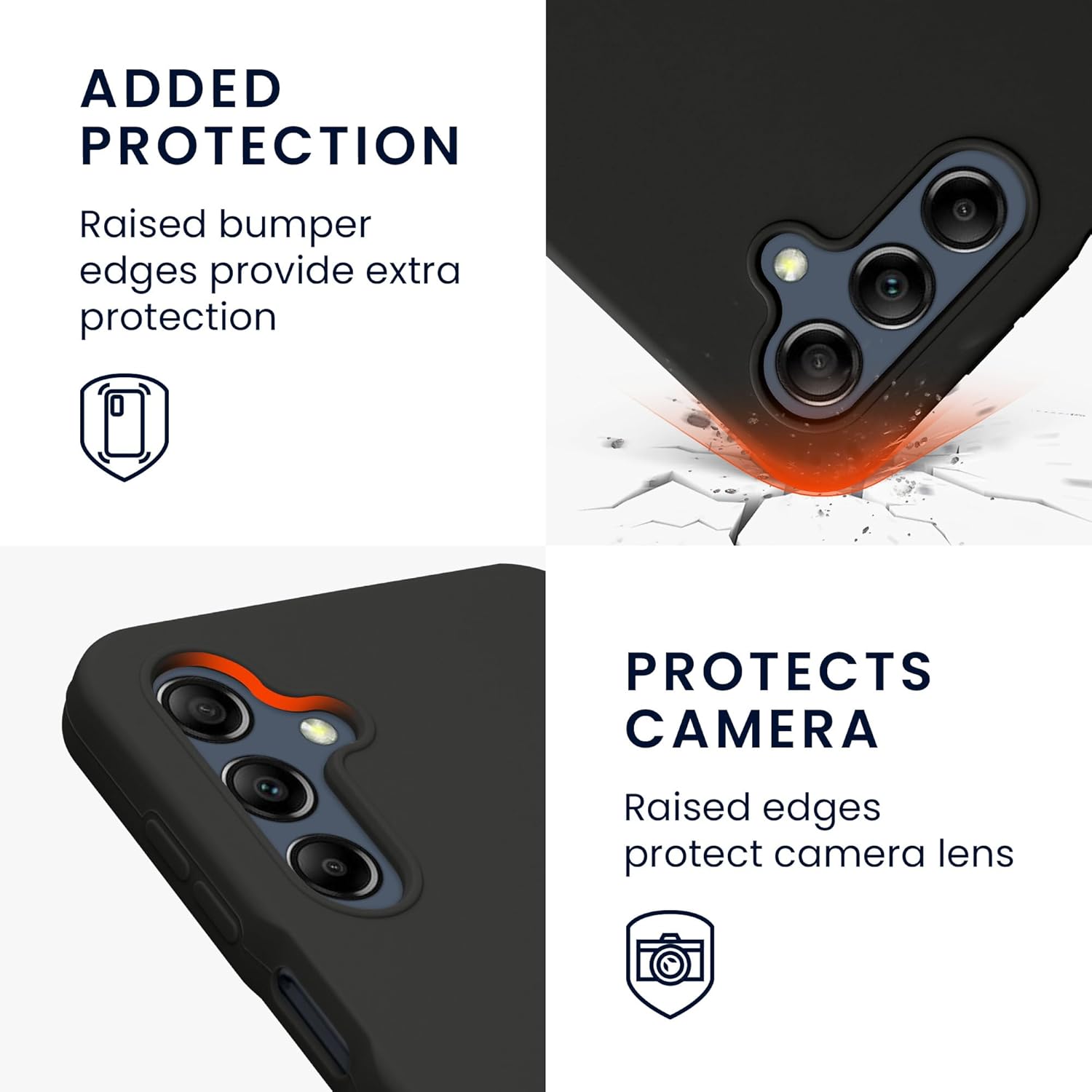 KW Samsung Galaxy A16 4G / A16 5G Θήκη Σιλικόνης Rubberized TPU - Black